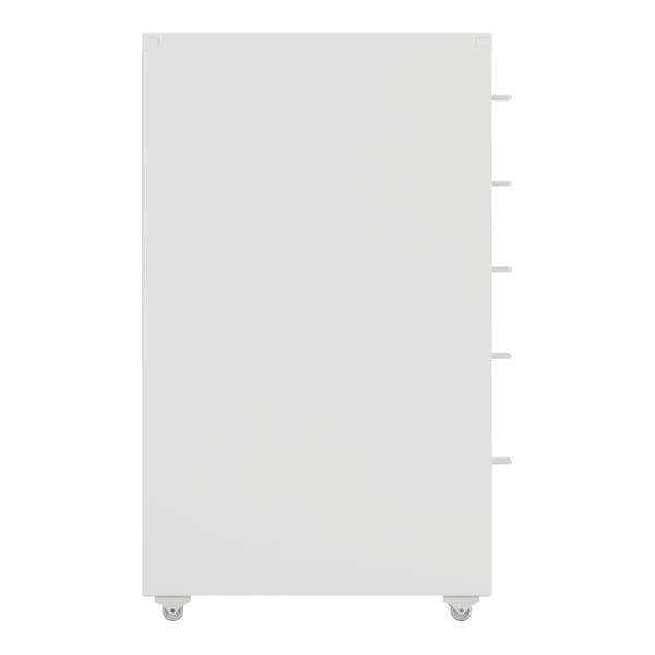 Dokumentskåp Kökar 69x28x41 cm stål vit [en.casa]