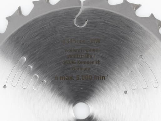 wolfcraft GmbH 6346000, Plast, Stål, Trä, Icke-järnmetaller, Trä med spik, 18,4 cm, 2 cm, Tungsten Carbide Tipped (TCT), 5000 RPM, 1,8 mm
