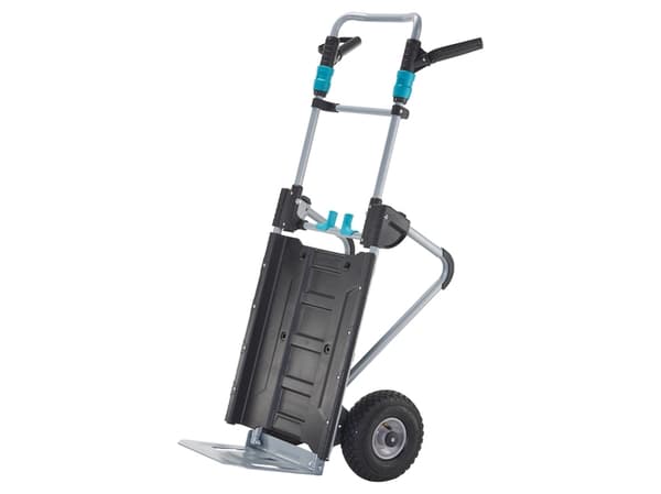 wolfcraft GmbH 5535000, Plast, Stål, Säckkärra, Svart, Grå, Turkos, 200 kg, 2 hjul, 630 mm