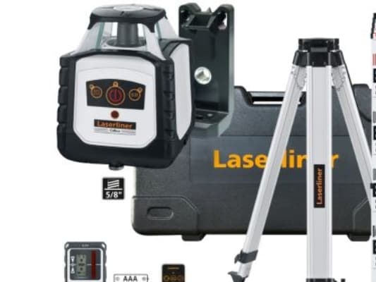 Laserliner pyörivä laser - 49-052205 Cubus 210 Set, punainen laser, kantama 200m