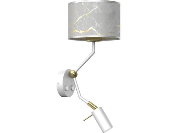 Milagro Vägglampa SENSO MLP7302 Milagro lampskärm vit