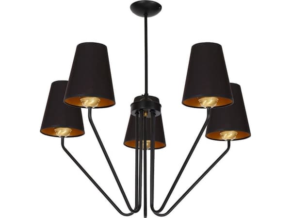 Milagro Victoria klassisk pendellampa svart (MLP4913)