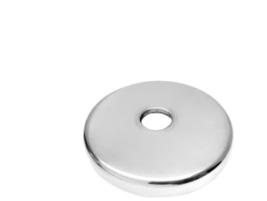 Roset 1/2 rörgänga Ø 100 - t/cable can blank. Rostfritt stål AISI304