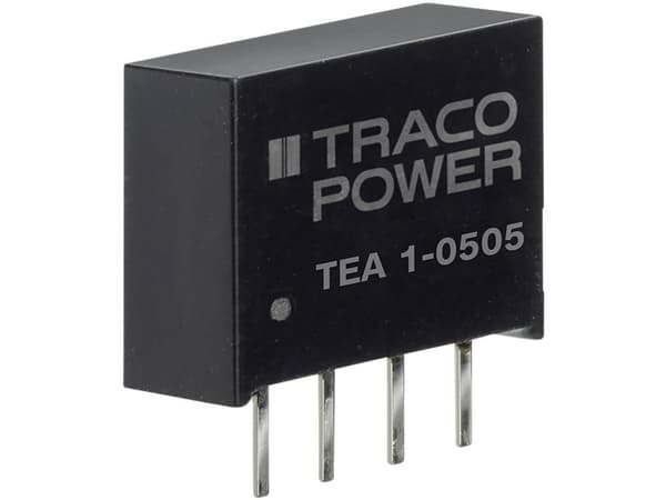 TracoPower TEA 1-0505 DC/DC-muunnin, tulostus 200 mA 1 W Lähtöjen määrä: 1 x