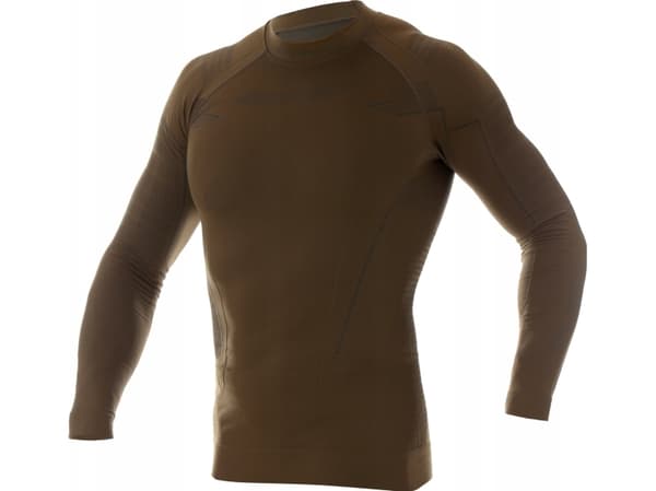 Brubeck LS14860 Bluza męska Ranger Thermo khaki M