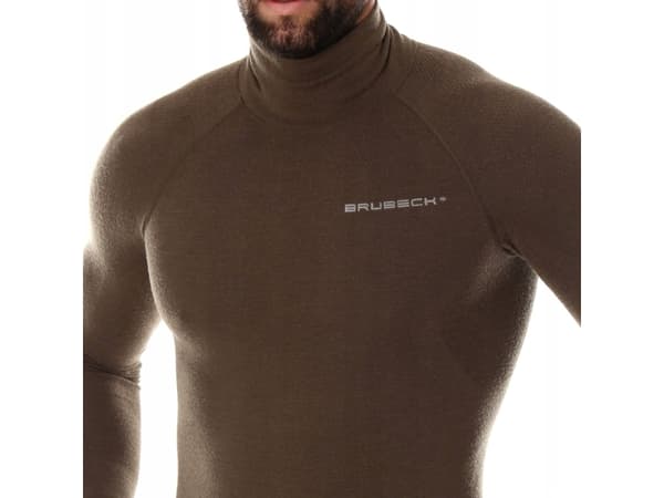 Brubeck LS14200 Bluza męska RANGER WOOL khaki S