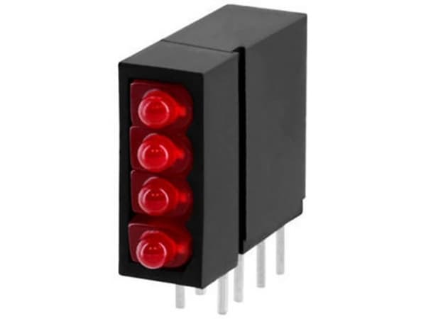 Vossloh Schwabe WU-1841 LED-komponentti Rød 1,8 mm 32 mcd Bulk (irtotavarana)