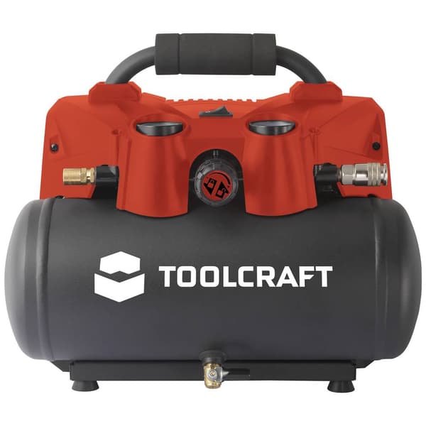 TOOLCRAFT AP-1200 / TAWB-200 Batteritryckluftkompressor 6 l 8 bar