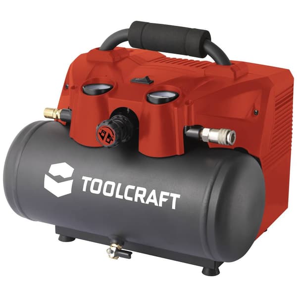 TOOLCRAFT AP-1200 / TAWB-200 Batteritryckluftkompressor 6 l 8 bar