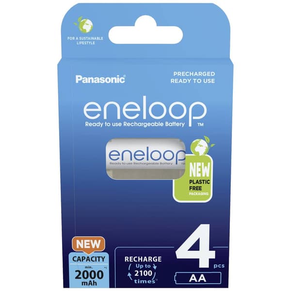 eneloop eneloop HR06 Laddbart batteri AA (R6) NiMH 2000 mAh 1.2 V 4 st