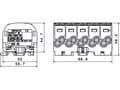 Pikkukuva 3 / 3: Simet-jakelulohko Al/Cu SCB 25-5X (80150) SIMBLOCK harmaa/non/zie 81500020