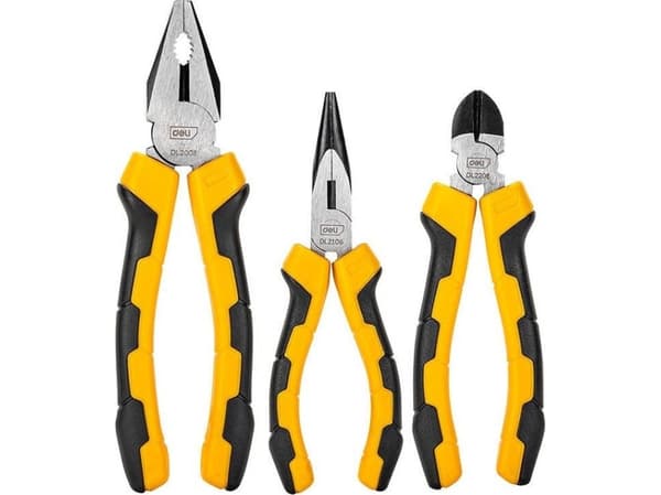 Deli Tools multi-purpose tångset EDL2008-3, 3 delar