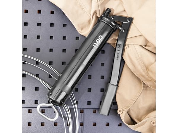 Deli Tools EDL471400, Rasvaprässi, Musta, Alumiini, Terästä, 414 ml, 310,26 bar, 413,68 bar