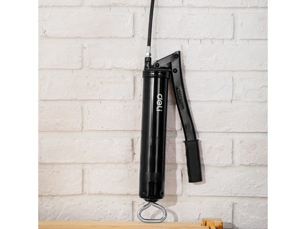 Deli Tools EDL471400, Rasvaprässi, Musta, Alumiini, Terästä, 414 ml, 310,26 bar, 413,68 bar