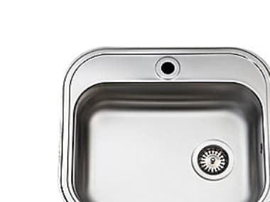 Uni køkkenvask 34x48 - køkkenvask 340x480 mm med hanehul med strainer
