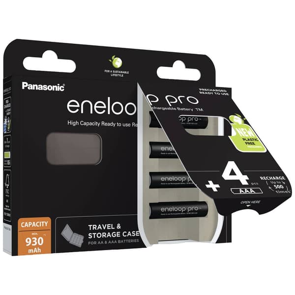 eneloop eneloop pro HR03 +Box Laddbart batteri AAA (R03) NiMH 930 mAh 1.2 V 4 st