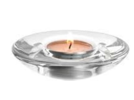 LEONARDO Tischlicht Dino, bord, glas, transparent, rund, inomhus, jul