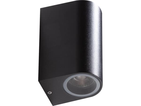 Azzardo vägglampa Azzardo Rimini 2 AZ4266 vägglampa utomhus vägglampa 2x35W GU10 svart