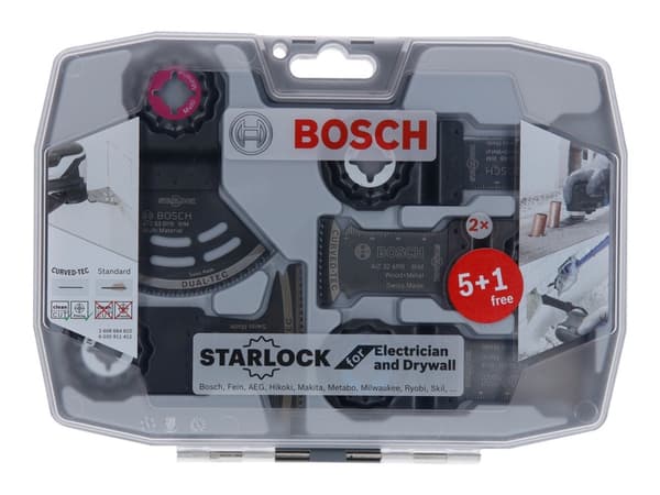 Bosch - Flerverktøysbladsett - 6 deler