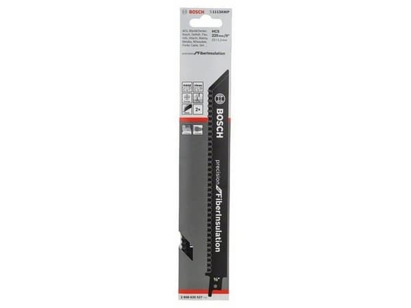 Bosch Precision for Fiber Insulation S 1113 AWP - Sågblad - för fiberisolering - längd: 225 mm (paket om 2)