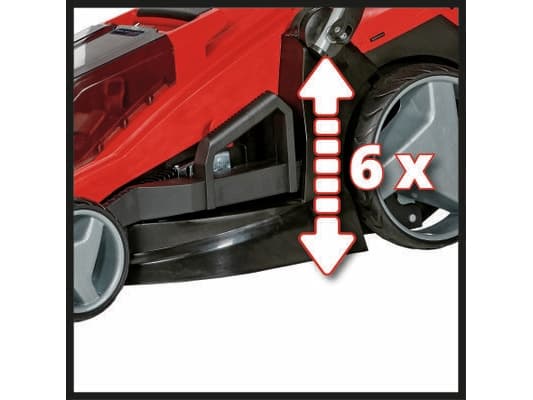 Einhell GE-CM 36/43 Li M-Solo, Työnnettävä ruohonleikkuri, 600 m², 43 cm, 2,5 cm, 7,5 cm, 63 L - SOLO