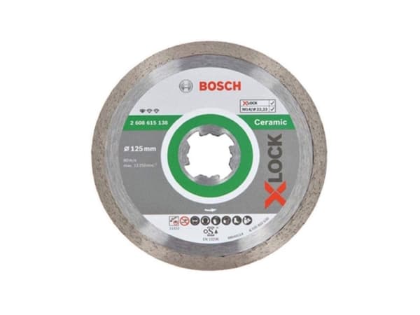 Bosch DIAMANTSKIVE X-LOCK STD CERAMIC 125XMM