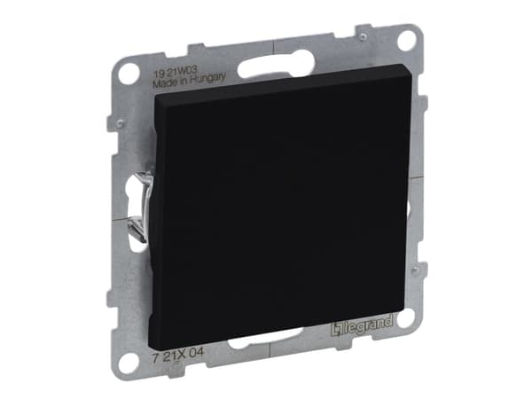 Legrand SUNO - Enpolig omkopplare - 10 AX - 250 V~ - automatiska plintar, Svart - Legrand 721401 himp