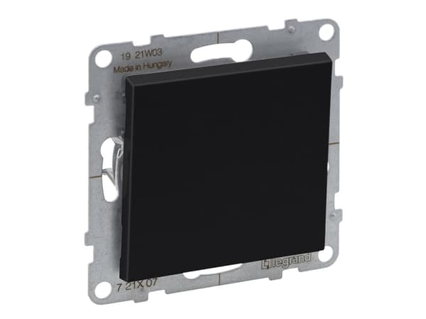 Legrand SUNO - Strömbrytare - 10 AX - 250 V~ - skruvplintar, Svart - Legrand 721407 himp