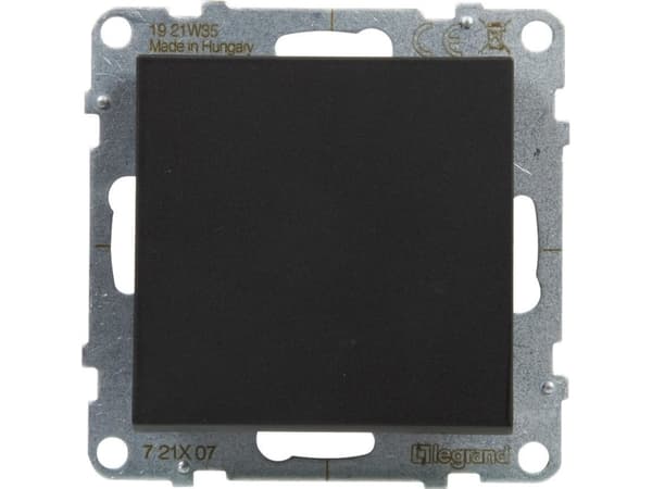 Legrand SUNO - Strömbrytare - 10 AX - 250 V~ - skruvplintar, Svart - Legrand 721407 himp