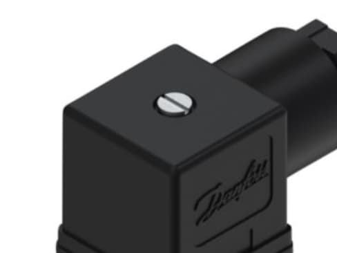 Danfoss Kabelkontakt typ B svart - 018F spole typ B, 018Z spole typ B, 042N spole typ B