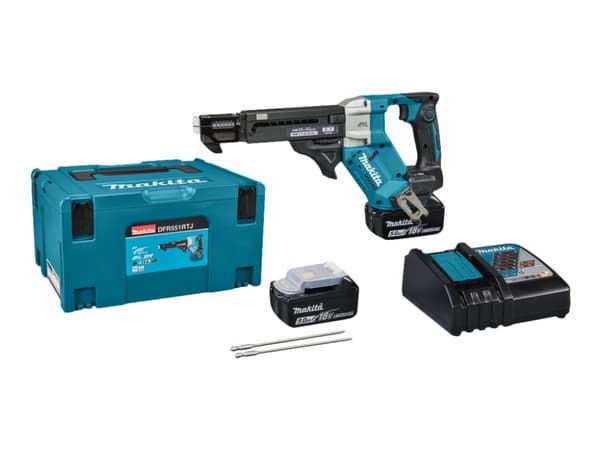 Makita DDF487RFE3 - Drill/driver - trådløs - 2 hastigheter - nøkkelfri borhylse 13 mm - 40 N·m - 3 batterier - 18 V