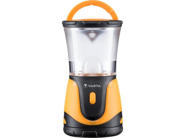Varta 16666 101 111, Akulla toimiva retkilyhty, Musta, Oranssi, Akryylinitriilibutadieenistyreeni (ABS), Polykarbonaatti (PC), Polypropeeni (PP), Kes