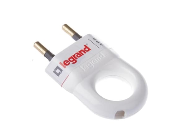 Legrand Fork With Ring 2K 6A. White Elium