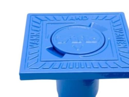 Stophan lock fyrkantigt 185x185mm - Isiflo 350 flytande lock, duktil stbj. blå