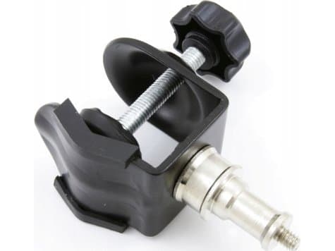 Massa Klips / skrustikke / studioklemme med 16 mm skaft + 1/4" tråd