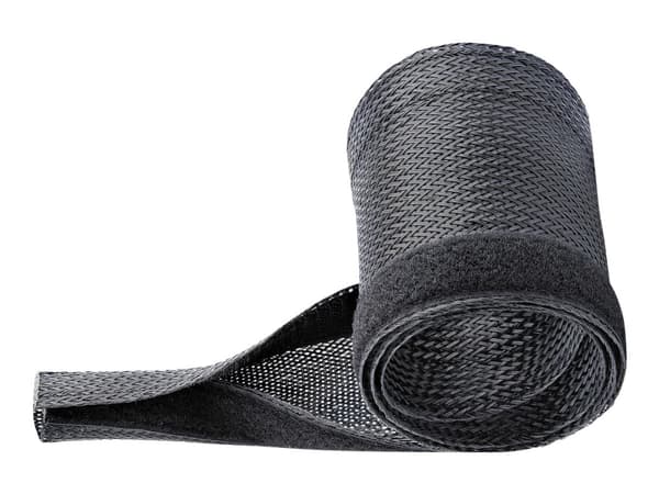 StarTech.com 10ft (3m) Cable Management Sleeve, Trimmable Heavy Duty Cable Wrap, 1.2" (3cm) Dia Polyester Mesh Computer Cable Manager/Protector/Conce