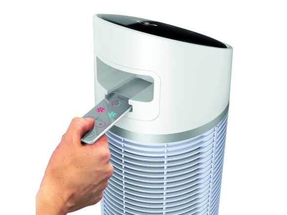 Tefal HE8120F0, Husholdningstårnvifte, Hvit, Gulv, 61 dB, 40 m³, LED