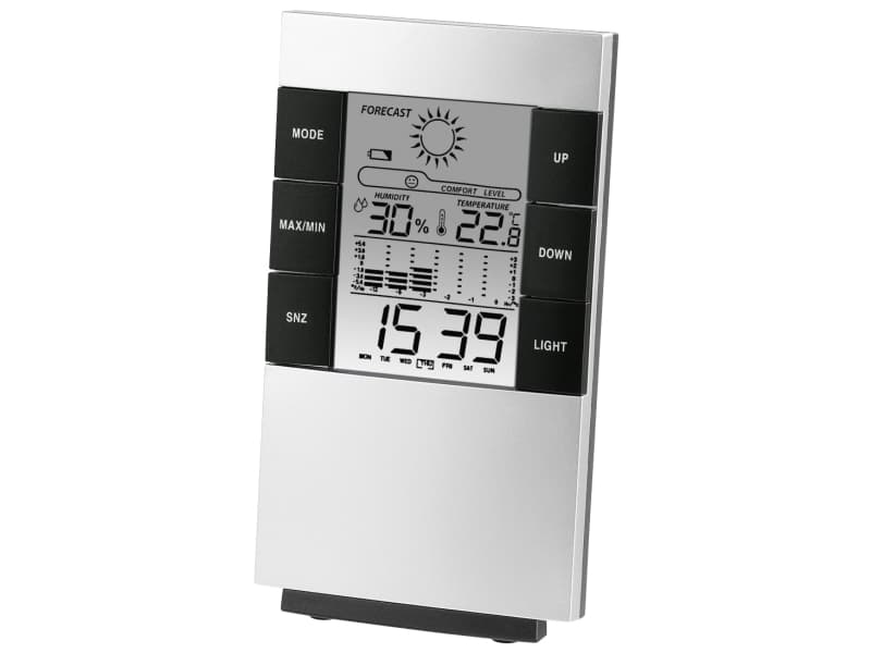 Hama TH-200, Silver, Inomhushygrometer, Inomhustermometer, hygrometer, hygrometer, Termometer, Batteri, AAA