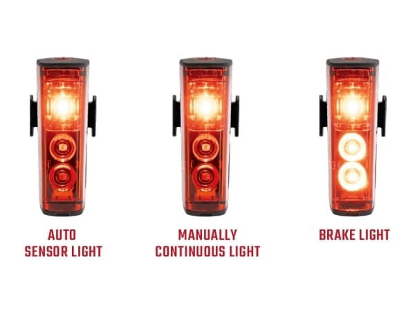 Sigma Sport Aura 100 Set + Blaze Link, Frontlys + baklys (sett), Sort, IPX4, LED, Rød, Hvit, 100 lm