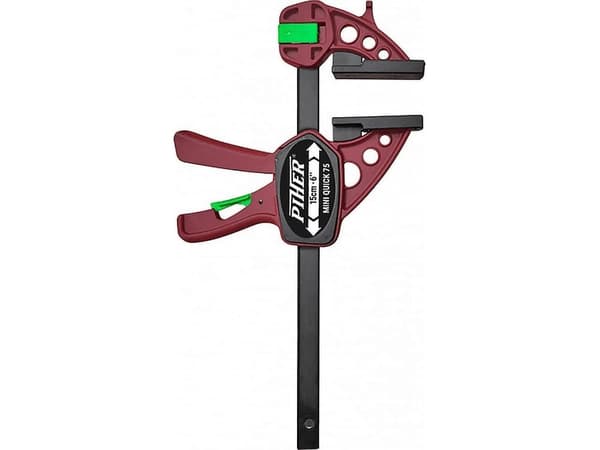 PIHER Ścisk stolarski Mini Quick 15 cm,gł.6 cm,75kg