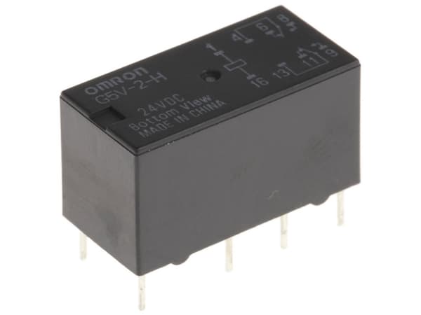 Omron G5V-2-H-DC24 Powerrelæ 24 V/DC 2 A 2 x omskifter 1 stk Tube