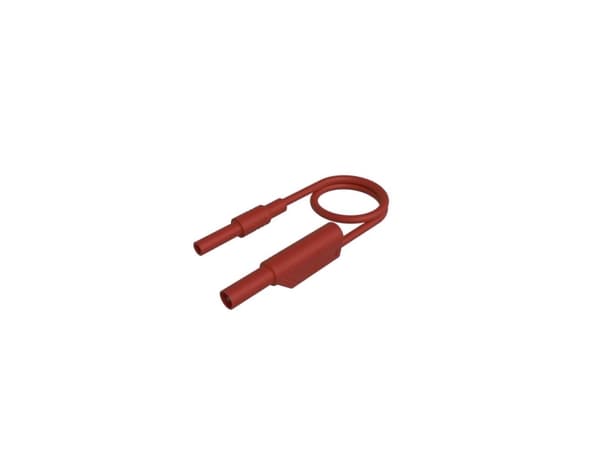 SKS Hirschmann MAL S WS-B 200/2,5 rot Sikkerhedsprøveledning [4mm sikkerhedsstik - #####4 mm Sicherheits-Stecker, stapelbar] 200 cm Rød 1 stk