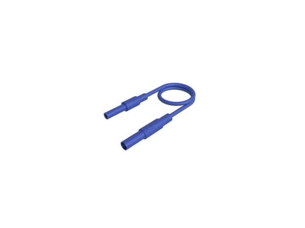 SKS Hirschmann MAL S GG-B 25/2,5 blau Turvallisuuskoejohto [4mm turvaliitin - #####4 mm Sicherheits-Buchse] 25 cm Sininen 1 kpl 1 kpl