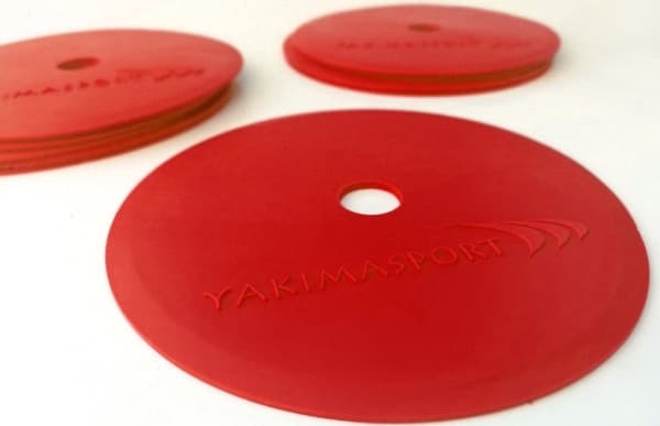 YakimaSport Flat field markers (merkintämattoja) - 10 kpl punainen