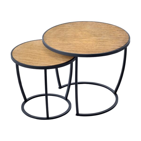 Soffbord set Neqi metall [en.casa]