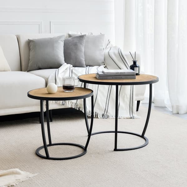Soffbord set Neqi metall [en.casa]