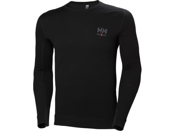 HH Workwear Lifa Undertröja i merinoull med långa ärmar 75106 svart M