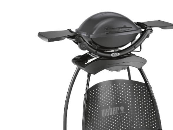 Weber Q 1400, 2200 W, Grill, Elektrisk, Grå, Rektangulær, Aluminium, Rustfrit stål