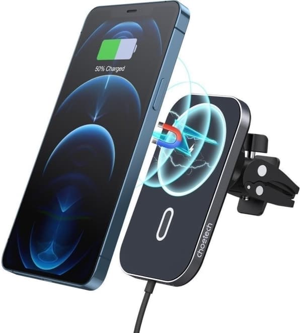 Choetech T200-f induktiv laddare med handtag (svart)
