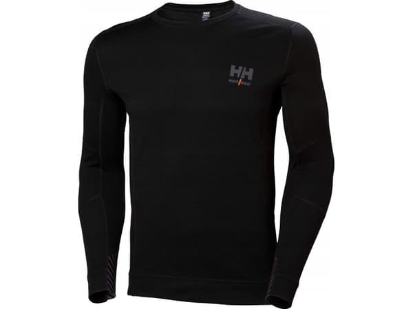 HH Workwear Lifa Merinovillainen aluspaita pitkillä hihoilla 75106 musta L